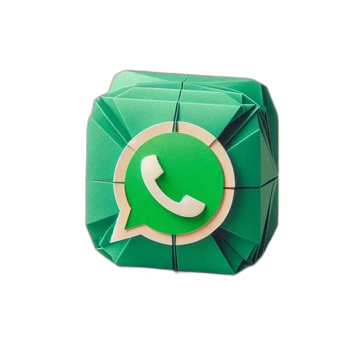 3d render, image, showcases, three-dimensional, origami-style, cube, green, background transparent PNG cut-out