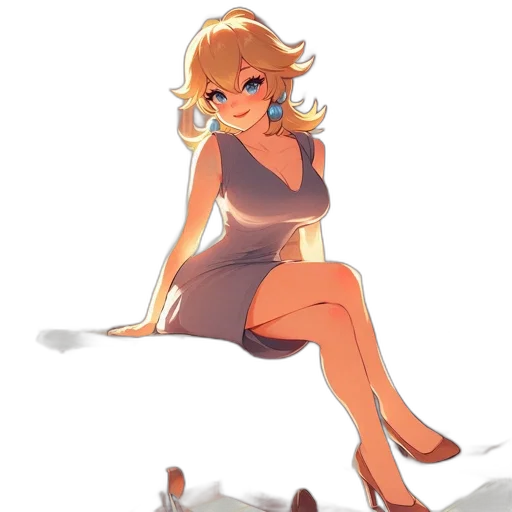 dress, shoes, staff, creature, watercolor, concept art, cartoon, anime transparent PNG cut-out