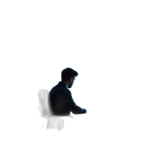 robot, jacket, furniture, face, pixel art, 3d render, concept art, vaporwave transparent PNG cut-out