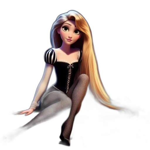 dress, cartoon, 3d render, concept art, fantasy art, dark, animated, female transparent PNG cut-out