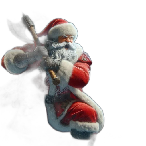 staff, weapon, concept art, 3d render, photorealistic, fantasy art, santa, claus transparent PNG cut-out