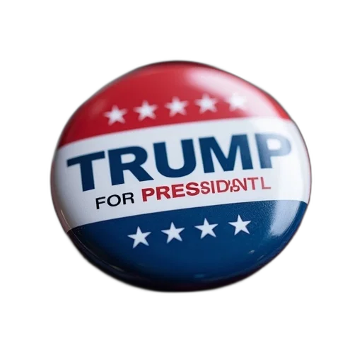 hat, button, says, vote transparent PNG cut-out