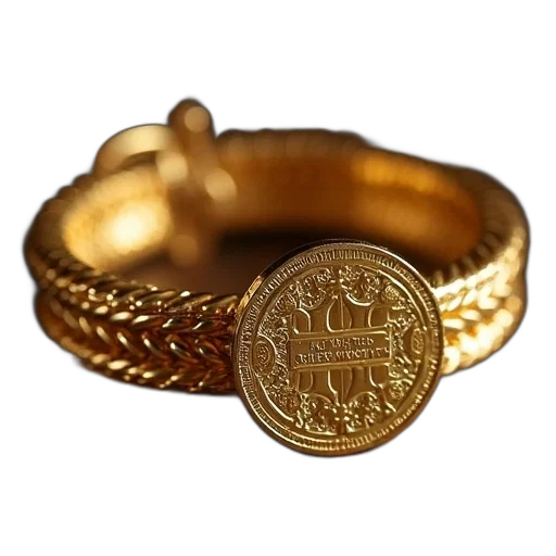 jewelry, crown, gold, coin, bracelet transparent PNG cut-out