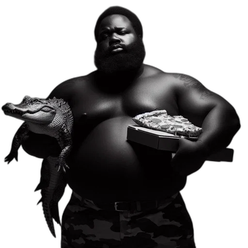food, animal, masculine, man, beard, camouflage, shorts, stands transparent PNG cut-out