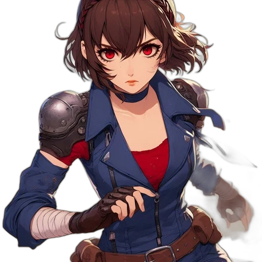 weapon, staff, sword, jacket, anime, fantasy art, concept art, pixel art transparent PNG cut-out