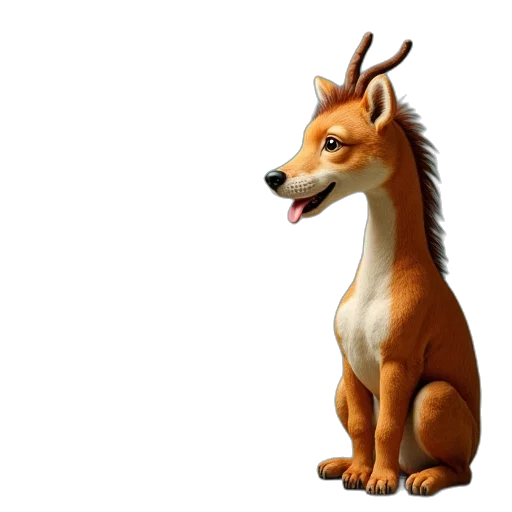 animal, staff, creature, crown, concept art, 3d render, photorealistic, fantasy art transparent PNG cut-out