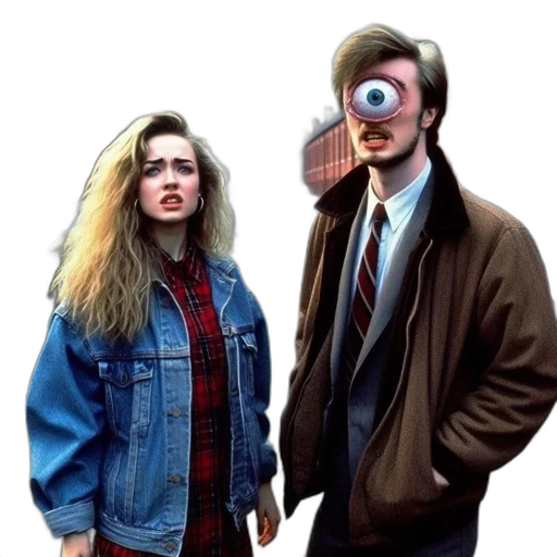 jacket, robot, mask, face, vaporwave, concept art, cyberpunk, photorealistic transparent PNG cut-out