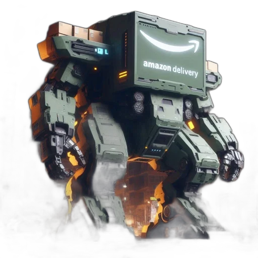 robot, weapon, creature, concept art, cyberpunk, 3d render, fantasy art, oversized transparent PNG cut-out