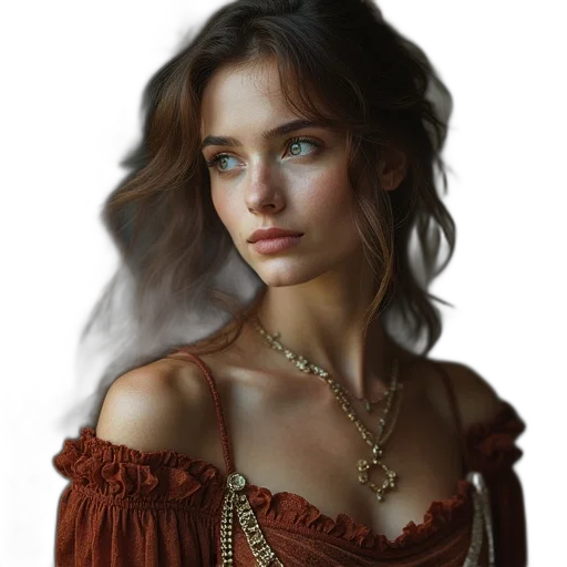 jewelry, dress, crown, face transparent PNG cut-out
