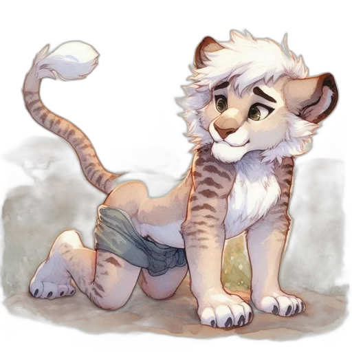 creature, animal, watercolor, concept art, fantasy art, pixel art, pastel, monochrome transparent PNG cut-out