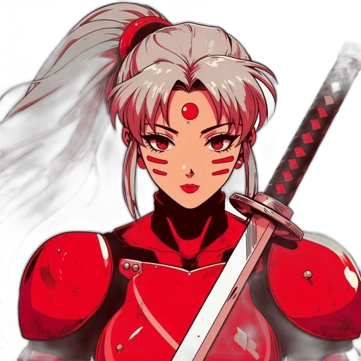 sword, weapon, staff, anime, pixel art, concept art, fantasy art, red transparent PNG cut-out