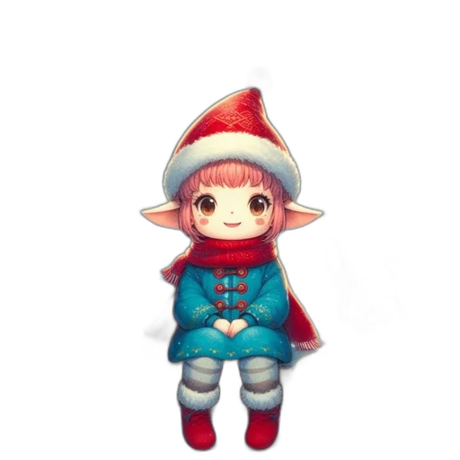 hat, staff, creature, face, pixel art, watercolor, fantasy art, 3d render transparent PNG cut-out