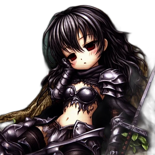 sword, weapon, dragon, fantasy art, pixel art, anime, concept art, dark transparent PNG cut-out