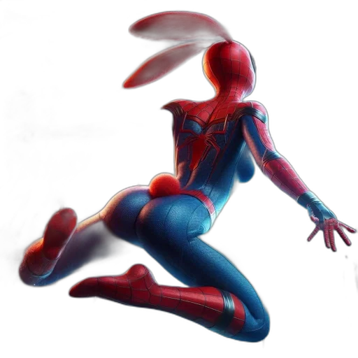 mask, animal, creature, concept art, 3d render, comic book art, photorealistic, spider-bunny transparent PNG cut-out