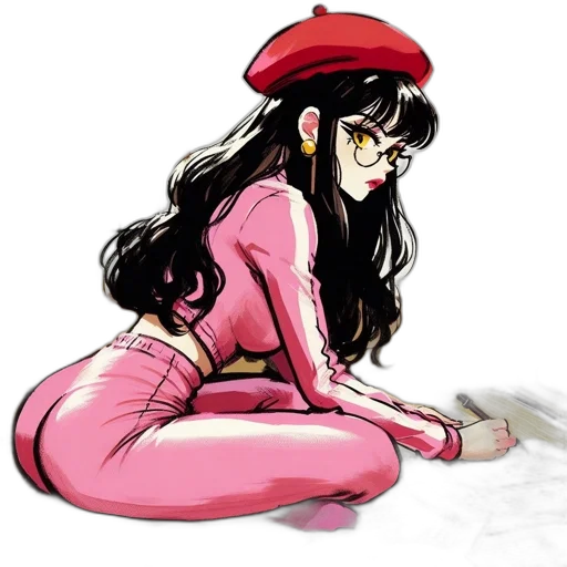 staff, hat, dress, weapon, concept art, comic book art, cartoon, anime transparent PNG cut-out