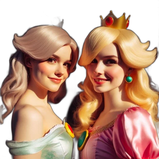 crown, photorealistic, fantasy art, concept art, pixel art, pastel, two, people transparent PNG cut-out
