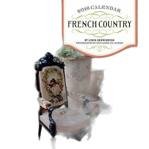 furniture, bottle, food, french, country-themed, calendar, features, vintage transparent PNG cut-out