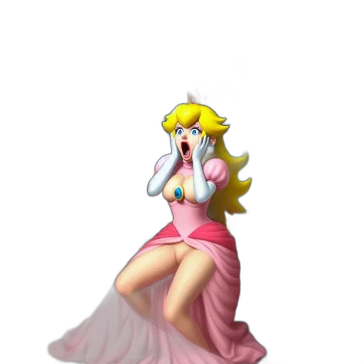 dress, staff, crown, weapon, pixel art, concept art, vaporwave, 3d render transparent PNG cut-out