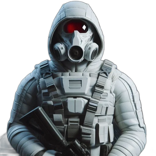 mask, jacket, robot, face, concept art, 3d render, pixel art, cyberpunk transparent PNG cut-out