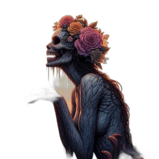 creature, crown, mask, dragon, concept art, fantasy art, photorealistic, pixel art transparent PNG cut-out