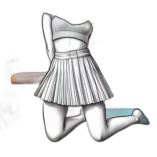 dress, staff, robot, shoes, concept art, 3d render, pixel art, vaporwave transparent PNG cut-out