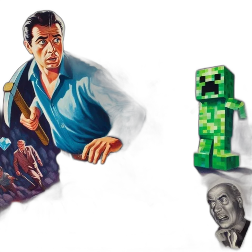 concept art, comic book art, pixel art, 3d render, green, man, blue, shirt transparent PNG cut-out