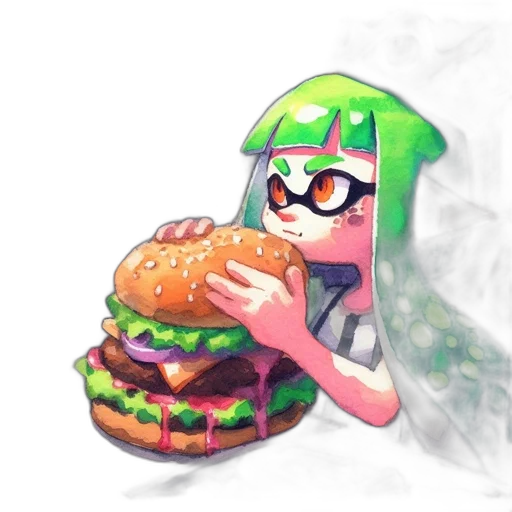 food, weapon, animal, dress, watercolor, pixel art, vaporwave, concept art transparent PNG cut-out