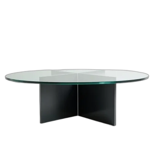 furniture, jewelry, 3d render, modern, glass, coffee, table, black transparent PNG cut-out