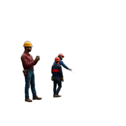 staff, hat, robot, weapon, pixel art, 3d render, concept art, construction transparent PNG cut-out