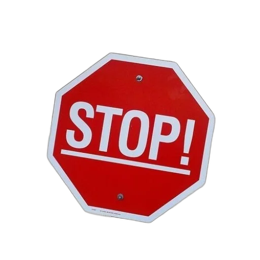 staff, red, stop, sign transparent PNG cut-out