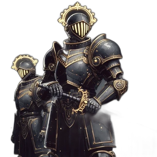 mask, sword, weapon, robot, concept art, fantasy art, 3d render, photorealistic transparent PNG cut-out
