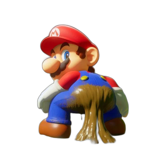 animal, hat, hair, creature, 3d render, concept art, pixel art, photorealistic transparent PNG cut-out