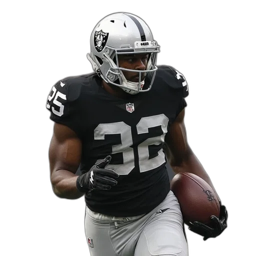 oakland, raiders, running, back, ezekiel, jones transparent PNG cut-out