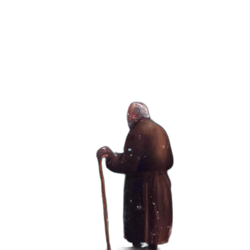 staff, sword, weapon, jacket, concept art, 3d render, pixel art, photorealistic transparent PNG cut-out