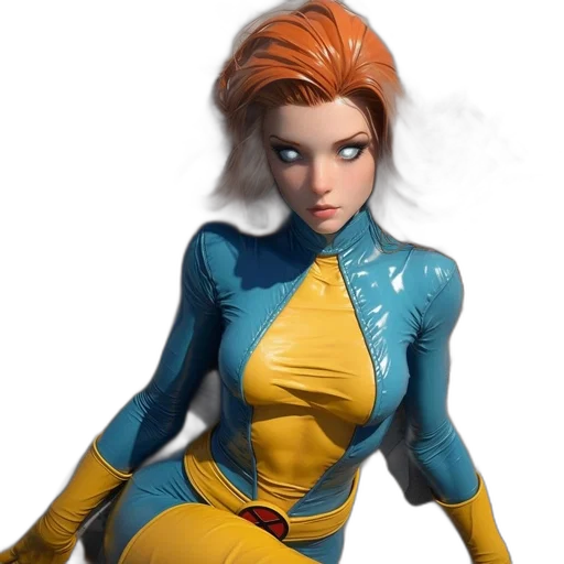 jacket, concept art, 3d render, comic book art, fantasy art, digital, artwork, x-men transparent PNG cut-out