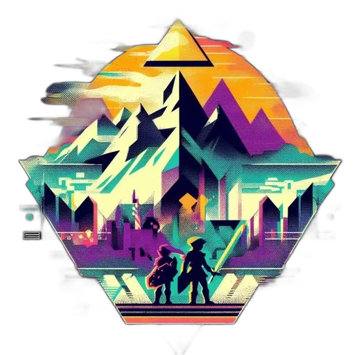 umbrella, pixel art, concept art, fantasy art, 3d render, outer space, fire, forest transparent PNG cut-out
