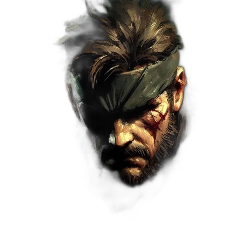face, mask, weapon, concept art, comic book art, fantasy art, photorealistic, rugged-looking transparent PNG cut-out