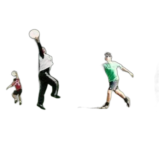 concept art, pixel art, collage, four, photos, showing, people, playing transparent PNG cut-out