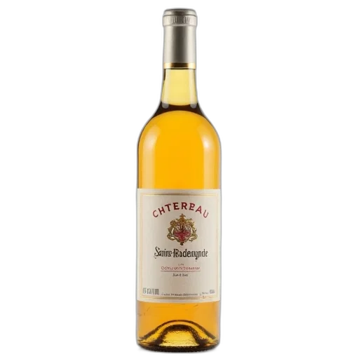 bottle, xc3, xa2teau, sainte-radegonde, sauternes, wine, white, label transparent PNG cut-out
