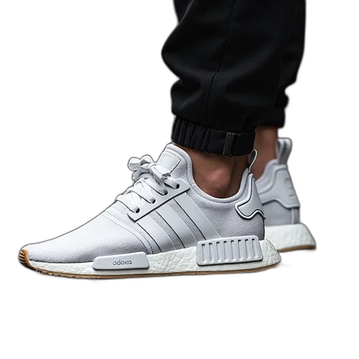 shoes, jacket, 3d render, photorealistic transparent PNG cut-out