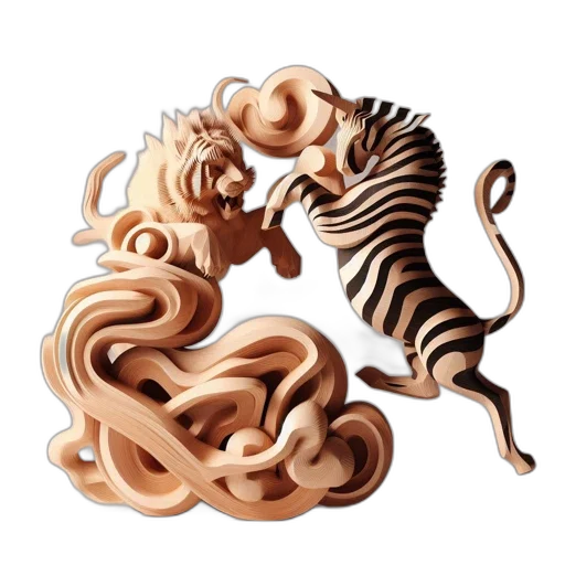 hair, jewelry, animal, creature, fantasy art, concept art, 3d render, photorealistic transparent PNG cut-out