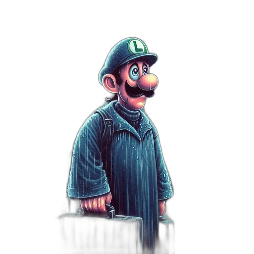 hat, mask, staff, creature, pixel art, concept art, 3d render, comic book art transparent PNG cut-out