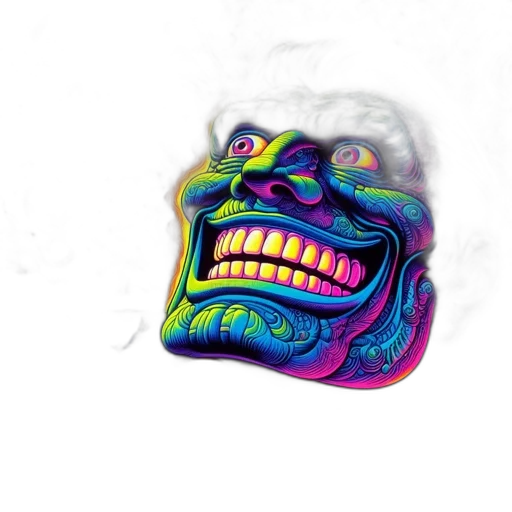 mask, face, creature, jewelry, 3d render, photorealistic, concept art, vaporwave transparent PNG cut-out