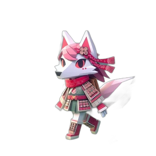 staff, animal, mask, weapon, concept art, 3d render, pixel art, fantasy art transparent PNG cut-out