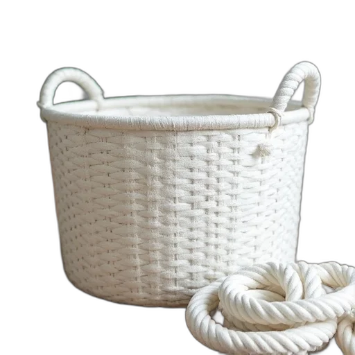 hat, furniture, crown, 3d render, large, white, woven, basket transparent PNG cut-out