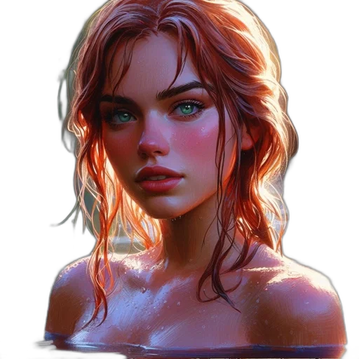 face, dress, crown, jacket, photorealistic, concept art, fantasy art, oil painting transparent PNG cut-out
