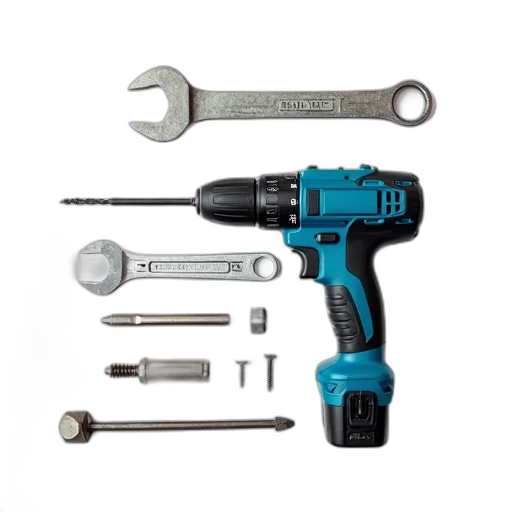 staff, weapon, blue, black, power, drill, bit, attached transparent PNG cut-out