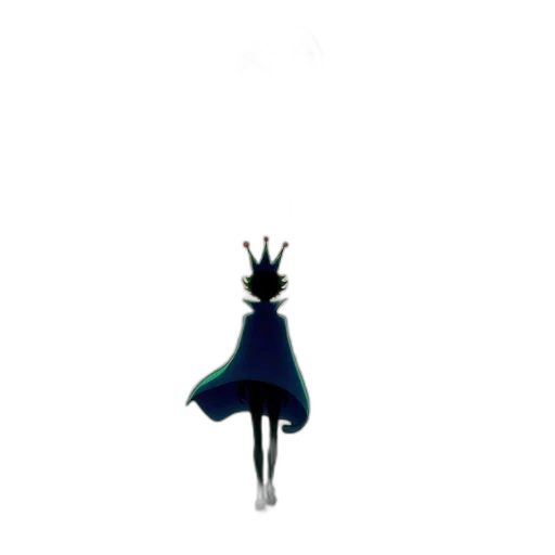 crown, staff, dress, umbrella, concept art, 3d render, pixel art, fantasy art transparent PNG cut-out