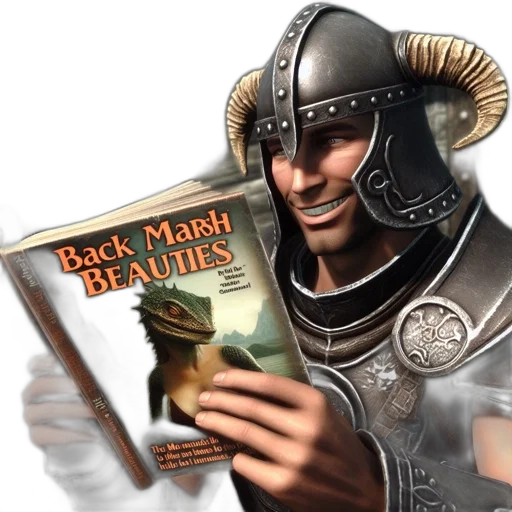 fantasy art, concept art, character, medieval, armor, holds, book, titled transparent PNG cut-out