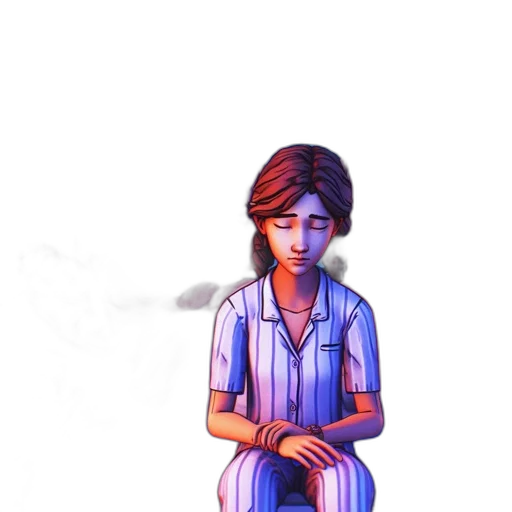 staff, dress, face, robot, pixel art, concept art, watercolor, 3d render transparent PNG cut-out